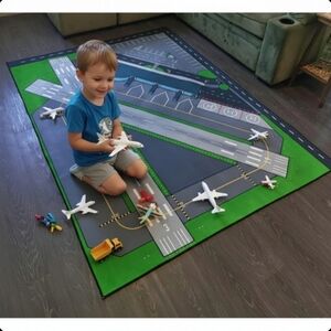 Kids Airport Plane Playmat, Rug